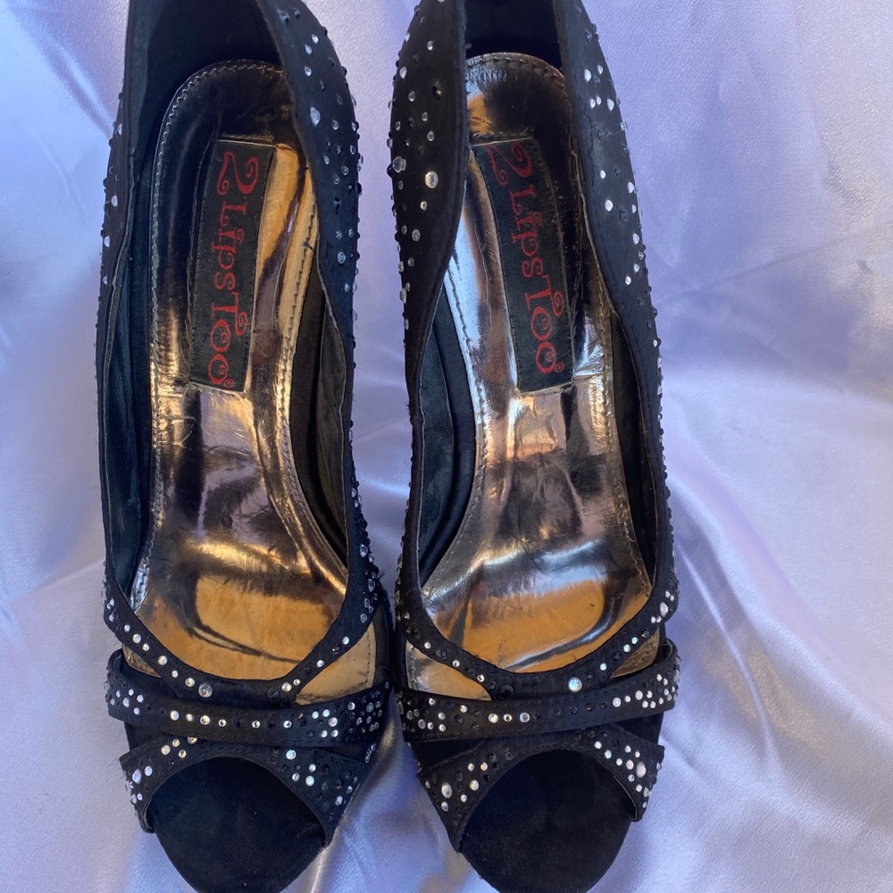 2 Lips Too Too Frisky Bling Pump, stripper heels 7 - Picture 2 of 6